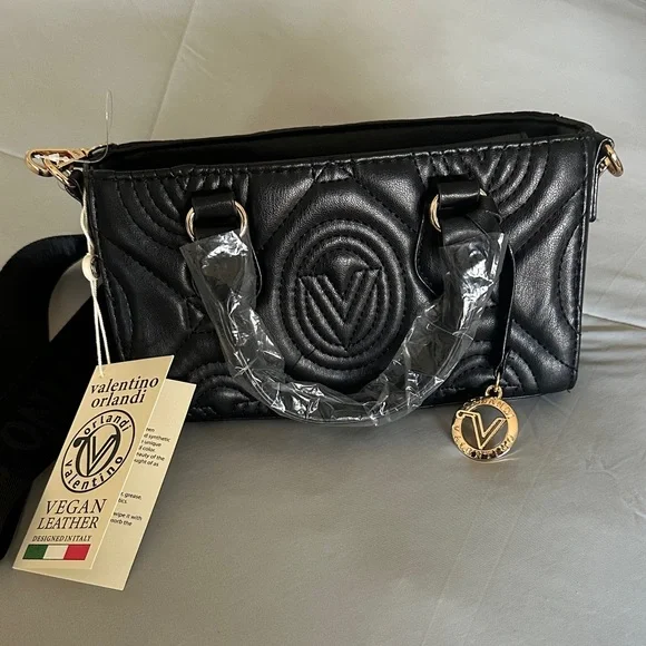 Valentino Orlandi Vegan Leather Crossbody Handbag - Picture 2 of 7